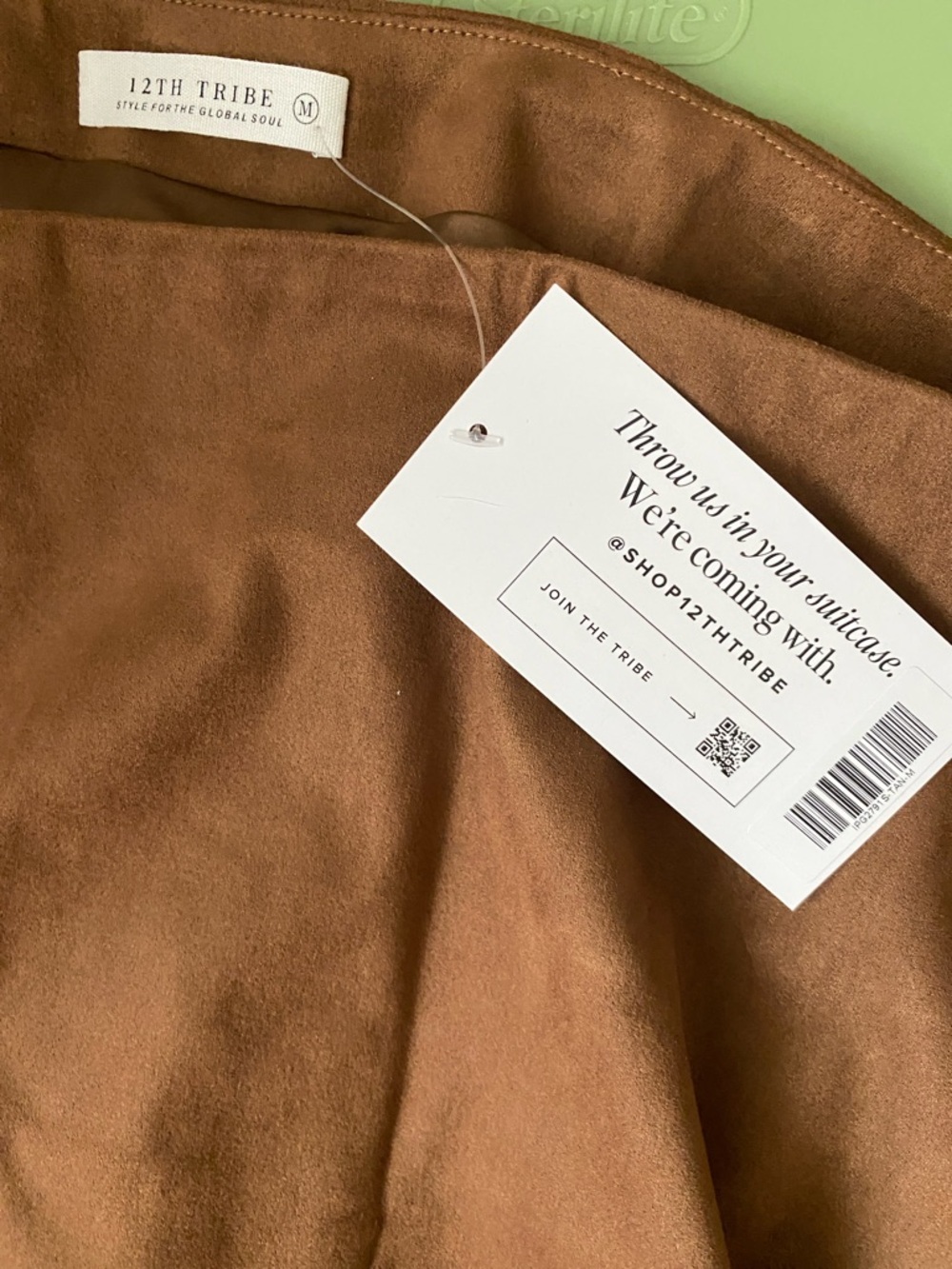 Brown Suede Mini Skirt— Women - Picture 4 of 6